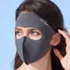 Mascarilla de ciclismo deportiva WEST BIKING, transpirable, de seda fría, con protección solar, talla única (gris oscuro)