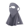 Mascarilla facial protectora solar WEST BIKING transpirable, de secado rápido y con absorción de humedad, ideal para deportes de ciclismo al aire libre. Cuello de seda helada. Talla única (gris oscuro).