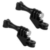 2 adaptadores de codo de 90 grados para GoPro (negros)