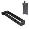 COOL CAMP CF-7001 - Estante de almacenamiento plegable para acampar al aire libre (negro)