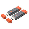 Transmisor inalámbrico HDMI de 50 m, extensión de señal, 1080P, WIFI, transmisión inalámbrica desde la misma pantalla (transmisor + receptor, naranja)