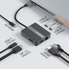 Estación de acoplamiento Blueendless HP706 7 en 1 con puerto Gigabit Ethernet y concentrador de transferencia de alta velocidad