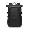 Mochila impermeable para portátil OZUKO de gran capacidad para uso diario y uso casual (negra)