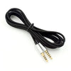 Cable de audio trenzado de 2 m para auriculares para juegos Logitech Astro A10/A40, estilo: conector recto plateado.
