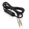 Cable de audio trenzado de 2 m para auriculares para juegos Logitech Astro A10/A40, estilo: conector plateado. Mando con cable.