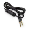 Cable de audio trenzado de 2 m para auriculares para juegos Logitech Astro A10/A40, estilo: conector negro, control con cable.