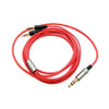 Cable de repuesto para auriculares de 3,5 mm a dos de 2,5 mm, para Sol Republic Master Tracks HD V8 V10 V12 X3, longitud: 1,2 m (rojo)