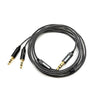 Cable de repuesto para auriculares de 3,5 mm a dos de 2,5 mm, para Sol Republic Master Tracks HD V8 V10 V12 X3, longitud: 1,2 m (negro)