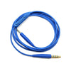 Cable de audio para auriculares BOSE QC25/QC35/SoundLink OE2 con micrófono integrado, longitud: 1,4 m (azul)