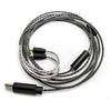 Cable de control en línea de 1,2 m con conector para auriculares tipo C a MMCX para Shure SE215/SE315/SE425/SE535/SE846