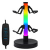 Soporte para auriculares y luz ambiental para controlador de juegos RGB KBB-81. Estilo: control con cable.
