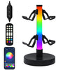 Soporte para auriculares y luz ambiental para controlador de juegos RGB KBB-81. Estilo: control con cable, control remoto y aplicación Bluetooth.