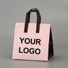 Bolsa térmica para llevar, no tejida, de aluminio, desechable, para catering, 50 bolsas en un paquete, tamaño extragrande: 30 x 30 x 20 cm (rosa y marrón).
