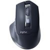 Ratón inalámbrico Inphic M9 2.4G, ergonómico, silencioso, para oficina y hogar (gris oscuro)