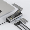 Estación de acoplamiento 6 en 1 Tipo-C/USB-C a PD+HDMI (4K 30 Hz) + 3 USB 3.0 + SSD SATA/NVME