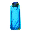 AOTU AT6601 Bolsa de agua plegable y portátil para deportes al aire libre, de 700 ml, suave y de grado alimenticio (azul)