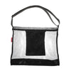 AOTU AT6945 Bolsa de playa portátil de gran capacidad, bolsa de malla tipo esqueleto para acampar (negra)