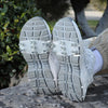 AOTU AT8614 - 1 par de cubrezapatos antideslizantes con 7 dientes para exteriores, para montañismo, hielo (blanco)