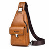 WEIXIER X449 - Bolso bandolera para hombre, ligero y portátil, para exteriores (marrón claro)