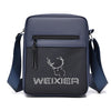 WEIXIER D838 Bolso bandolera para hombre, impermeable, portátil, pequeño (azul)
