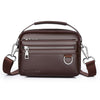 WEIXIER D892 - Bolso bandolera multifuncional impermeable para hombre, resistente al desgaste y portátil (marrón oscuro)