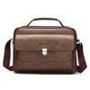 WEIXIER D828 - Bolso bandolera informal versátil para hombre, de gran capacidad (marrón oscuro)