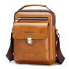 WEIXIER D835 - Bolso bandolera para hombre, versátil, de gran capacidad, resistente al agua (marrón claro)