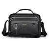 WEIXIER D845 - Bolso de mano informal de negocios para hombre, bandolera de gran capacidad, color negro horizontal