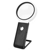 Lupa de escritorio plegable LED de 110 mm, 3,5X/25X, para leer e identificar joyas antiguas.
