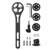 Soporte de extensión para computadora de bicicleta WEST BIKING de fibra de carbono para cámaras deportivas (negro)