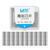 MaAnt M077 - Caja de 150 cuchillas planas de doble cara para reparación de teléfonos celulares, extracción de tapa trasera, grabado artístico, especificaciones: n.° 4A