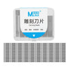 MaAnt M077 - Caja de 150 cuchillas planas de doble cara para reparación de teléfonos celulares, extracción de tapa trasera, cuchilla de grabado artístico, especificación: n.° 4