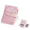 Baellerry N8354 Cartera corta para mujer con cremallera y tarjetero desmontable (rosa)