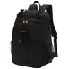 Mochila impermeable para cámara DSLR XINQUAN para exteriores, ideal para fotografía, gran capacidad, para portátil (negro y naranja)
