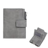 Cartera compacta plegable Baellerry D3086 para hombre con cremallera, diseño minimalista vertical delgado (Gris)