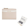 Cartera corta de piel sintética para mujer Baellerry N8351 con diseño bicolor y cierre de cremallera, tarjetero delgado y compacto (albaricoque)