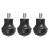 BEXIN FT-14 Juego de 3 almohadillas de goma antideslizantes de acero inoxidable para trípode y monopie de 3/8 de pulgada