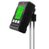 Analizador de suelo 6 en 1: Fertilidad/pH/Temperatura/Humedad/Luz y detector de humedad del aire (Negro)