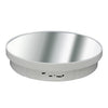 Espejo multiusos con disco giratorio eléctrico, soporte para fotografía y visualización en directo, alimentado por batería/USB, tamaño: 32 cm (blanco)