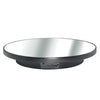 Espejo multiusos con disco giratorio eléctrico, soporte para fotografía y visualización en directo, alimentado por batería/USB, tamaño: 40 cm (negro)