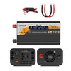Inversor de onda sinusoidal pura de 12 V/24 V a 220 V, convertidor de potencia universal para coche, especificaciones: 800 W, color negro