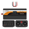 Inversor de onda sinusoidal pura de 12 V/24 V a 220 V, convertidor de potencia universal para coche, especificaciones: 4000 W, color negro