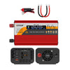 Inversor de onda sinusoidal pura de 12 V/24 V a 220 V, convertidor de potencia universal para coche, especificaciones: 800 W, rojo