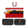 Inversor de onda sinusoidal pura de 12 V/24 V a 220 V, convertidor de potencia universal para coche, especificaciones: 3000 W, rojo
