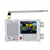 DEEPELEC DP-666 Radio TEF6686 con pantalla táctil, FM de banda completa y alta sensibilidad (Blanco)