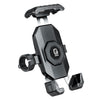 Soporte universal para teléfono móvil Kewig para motocicleta, con clip de liberación rápida. Especificaciones: Manillar.