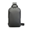 BANGE BG-3077 Riñonera ligera para hombre, estilo casual, de gran capacidad, tipo bandolera (Gris)