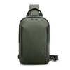 BANGE BG-3077 Riñonera ligera para hombre, bandolera informal de gran capacidad (Verde)