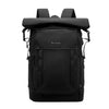 Mochila informal para estudiantes BANGE BG-8109, mochila enrollable ligera de gran capacidad (negra)