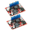 2 módulos de carga CC elevador-reductor automático de corriente constante y voltaje constante con chips LM2596 y XL6019